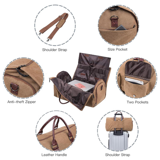 Duffler's Classic Weekender Folding Duffle Bag