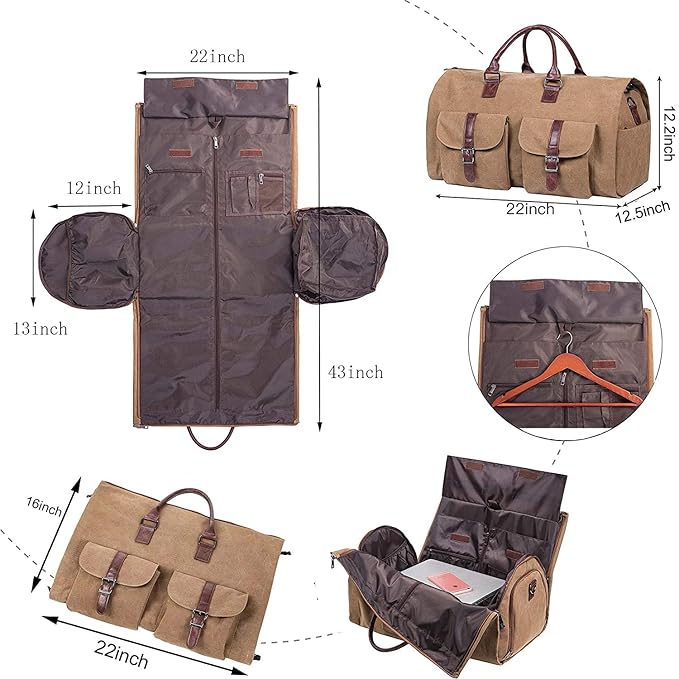 Duffler's Classic Weekender Folding Duffle Bag